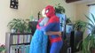 SPIDERMAN & FROZEN ELSA vs MALEFICENT! Bubble Gum Challenge! Funny Superheroes