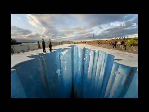 NET17 - Mural 3 dimensi di jalan raya