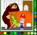 Маша и Медведь. Раскраска мультик новая серия new года. Masha and the Bear coloring.
