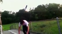 Angry Skateboarder Freak Out Breaks Skateboard Epic Fail