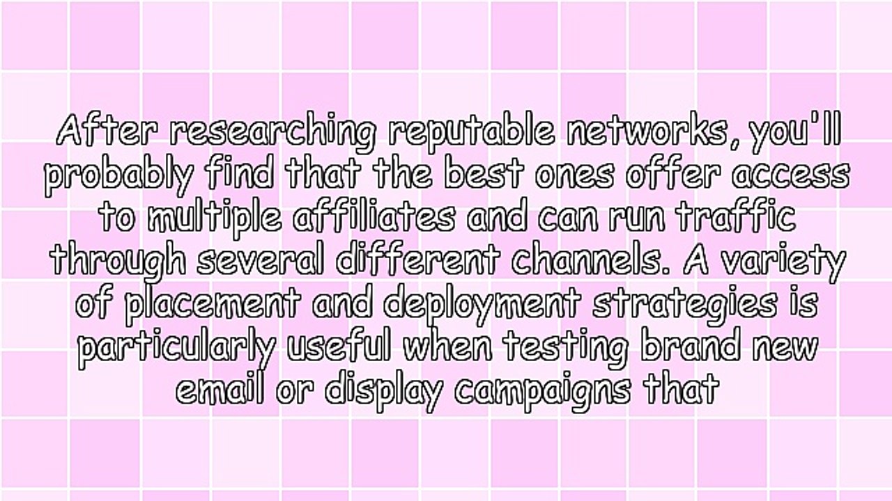 Affiliate Network Perks