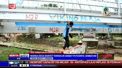 Dua Jembatan di Cirebon Putus, Warga Terisolir