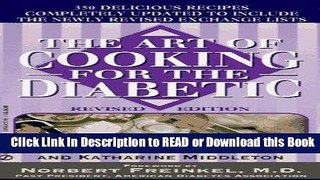 Read Book The Art of Cooking for the Diabetic (Signet) Free Books