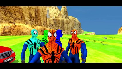 Colors Spiderman Finger Family Five Little Monkeys Jumping On The Bed Nursery Rhymes Colle