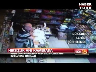 Hırsızlık olayı kamerada