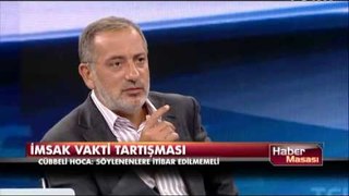 Cübbeli Ahmet Hoca'dan 'imsak vakti' tartışması