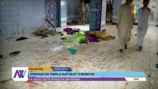 Atentado terrorista en Templo Sufí de Pakistan deja 72 muertos