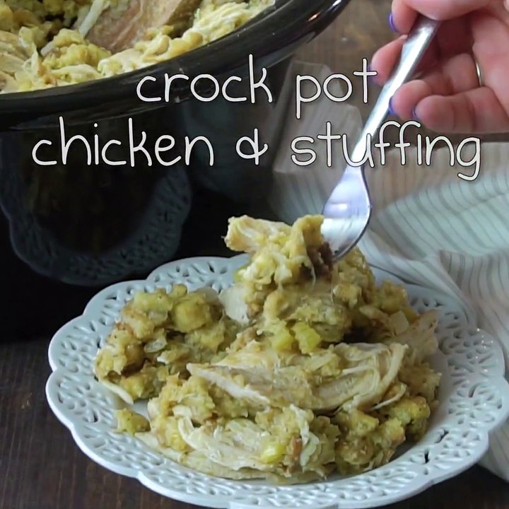 CROCK POT CHICKEN AND STUFFING