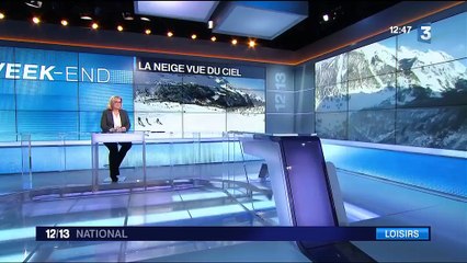 La neige vue du ciel