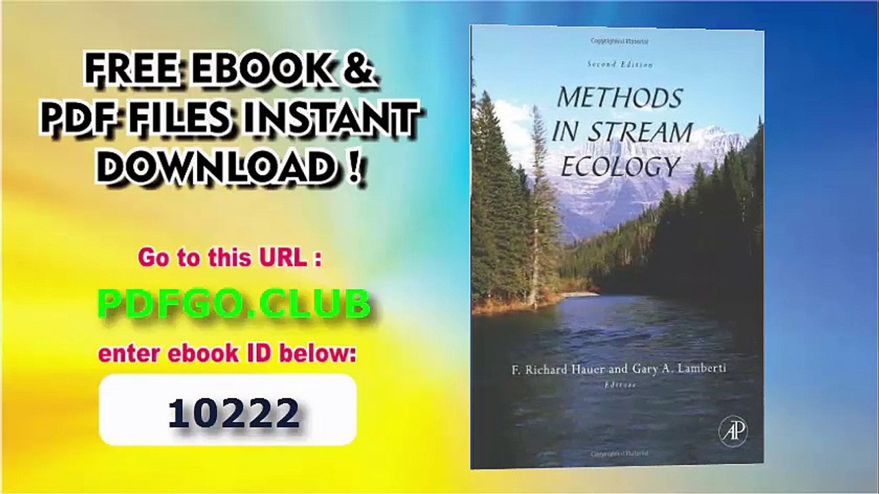 Methods in Stream Ecology, Second Edition