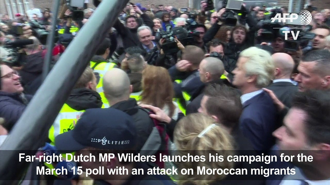 Wilders launches campaign, targets Moroccan 'scum'