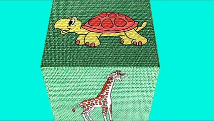 Мультфільми для маленьких Вивчаємо тварин Жирафа Слон Ведмідь Олень Їжак