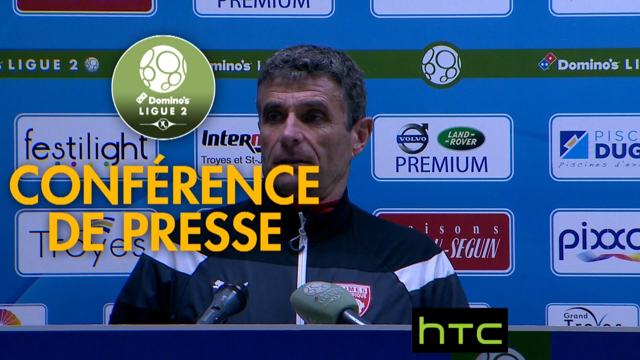 Conférence de presse ESTAC Troyes - Nîmes Olympique (0-0) : Jean-Louis GARCIA (ESTAC) - Bernard BLAQUART (NIMES) - 2016/2017