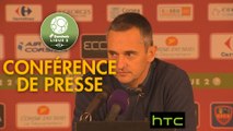 Conférence de presse Gazélec FC Ajaccio - Chamois Niortais (1-0) : Jean-Luc VANNUCHI (GFCA) - Denis RENAUD (CNFC) - 2016/2017