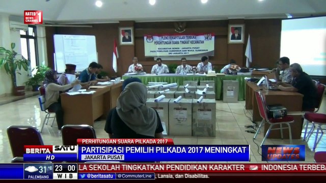 Partisipasi Pemilih Pilkada DKI Wilayah Senen Naik 20 Persen