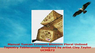 Manual Crimson Blossom By Clay Taylor Woven Unlined Tapestry Tablerunner UCMB72 14x72 8860cea0