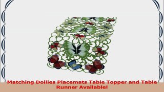 Xia Home Fashions Butterflies Embroidered Cutwork Spring Table Runner 15Inch by 70Inch 89495a9b