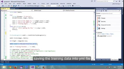 Face recognition and training in opencv