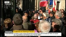 Macron: Des manifestants ont tenté de forcer les grilles du Zénith de Toulon
