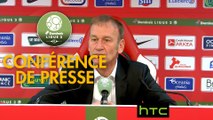 Conférence de presse Stade Brestois 29 - Havre AC (2-0) : Jean-Marc FURLAN (BREST) - Oswald TANCHOT (HAC) - 2016/2017