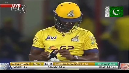 Shahid Afridi two sixes Mohammad Sami