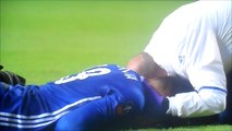 Diego Costa George Saville Collide With Their Heads!