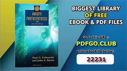 Aquatic Photosynthesis_ Second Edition