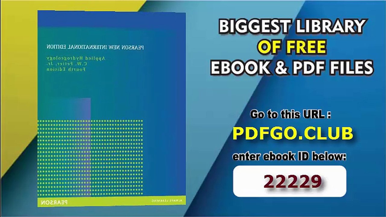 Applied Hydrogeology_ Pearson New International Edition