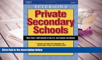 PDF  Private Secondary Schools 2006-2007 (Peterson s Private Secondary Schools) Pre Order