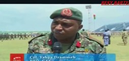 Répétition des armées gambiennes à la veille de la fete de l'indépendance
