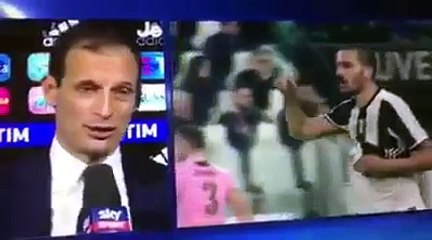 Allegri fight with Bonucci  (Juventus-Palermo)