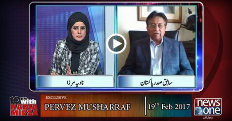 10pm with Nadia Mirza, 19 |Feb| -2017 (Pervez Musharraf)