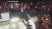Tigres manager Tuca Feretti goes crazy on Veracruz fans as Tigres fans are attacked in the stands!