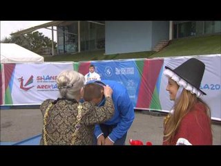 Men's shot put F35 | Victory Ceremony | 2014 IPC Athletics European Championships Swansea