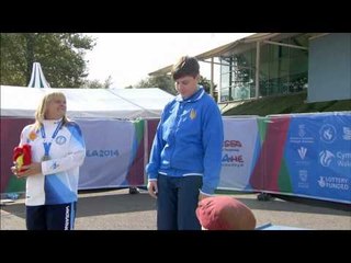 Women's shot put F35/F36 | Victory Ceremony | 2014 IPC Athletics European Championships Swansea