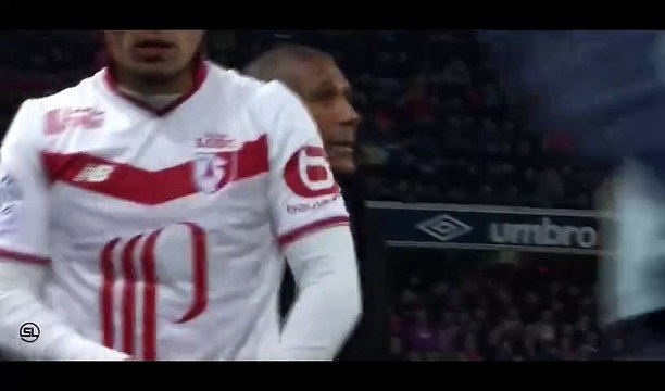 Belle passe décisive de Benzia face à Caen