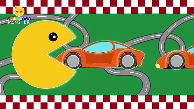 Learn Colors with Pacman - Colours for Kids to Learn - Cars for Kids - Learning Videos for Toddlers