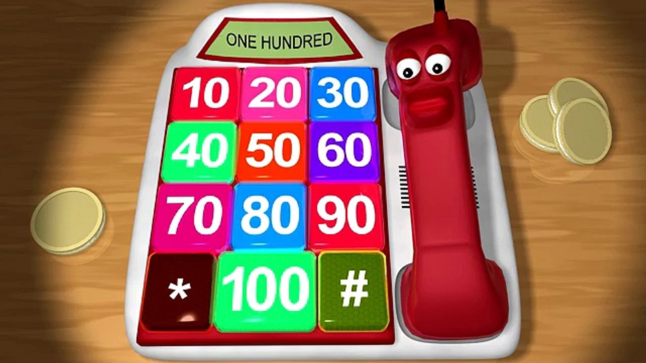 Count by Tens with the Counting Phone: Learn Numbers 10-100