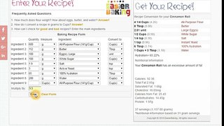 Culinary math for baking recipes made easy
