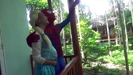 Pregnant PINK SPIDERGIRL vs BAD BABY! w/ Spider-Man & Frozen Elsa Superheroes in Real Life