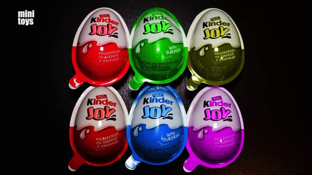 Aprender los Colores Con Pacman para los Niños, Kinder Joy Huevos Sorpresa Rojo Azul Rosa Naranja Amarillo Gr