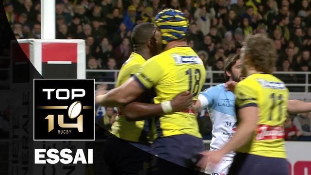 TOP 14 ‐ Essai Judicaël CANCORIET (ASM) – Clermont-Bayonne – J18 – Saison 2016/2017