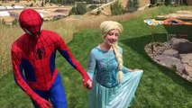 Frozen Elsa Has Bad Breath Smelly Prank W/ Spiderman Fun Superhero Kids In Real Life In 4K