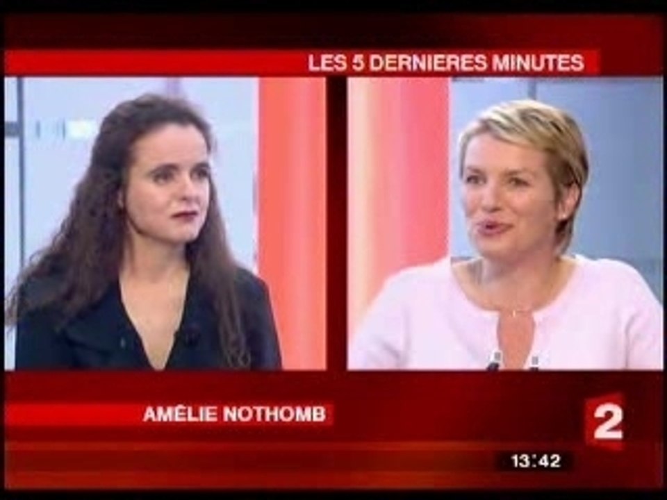 Amélie Nothomb au JT FRANCE 2 13h Le 17 sept 2007