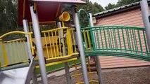 Huge Kids Outdoor Playground with Slide, Tree House and Pirate Ships in the Park