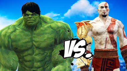 THE INCREDIBLE HULK VS KRATOS (God of War)