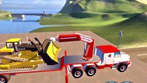 Video para niños sobre el camión de volteo y una retroexcavadora de Juego para los niños sobre camión tony