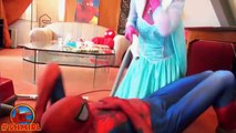 Pink Spidergirl vs Joker with spiderman, frozen elsa - Fun Superhero Movie in Real Life