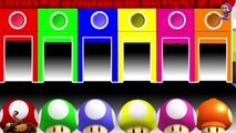 Mushroom from Mario Colors for Children to Learn with Color Mushroom - Colours for Kids to