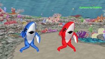 Shark Cartoons for Children | Shark Attacks | Nursery Rhymes | Finger Family